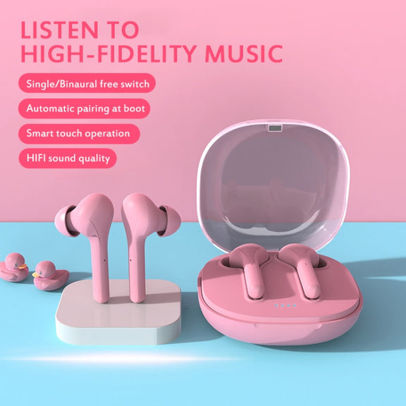 K88 Bluetooth 5.0 TWS Touch Binaural Wireless Stereo Sports Bluetooth Earphone with Charging Box(White)
