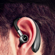V7 Bluetooth 5.0 Business Style Wireless Stereo Sports Bluetooth Earphone, Support Inform Caller Name (Black)