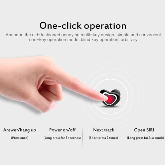 X7 Bluetooth 4.1 Mini Invisible Wireless Sports Bluetooth Earphone with Charging Box (Flesh Color)
