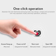 X7 Bluetooth 4.1 Mini Invisible Wireless Sports Bluetooth Earphone with Charging Box (White)