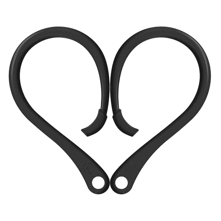 For AirPods 1 / 2 / Pro Anti-lost Silicone Earphone Ear-hook(Black)