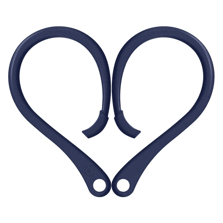 For AirPods 1 / 2 / Pro Anti-lost Silicone Earphone Ear-hook(Dark Blue)