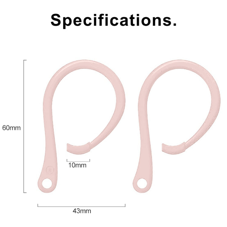 For AirPods 1 / 2 / Pro Anti-lost Silicone Earphone Ear-hook(Pink)