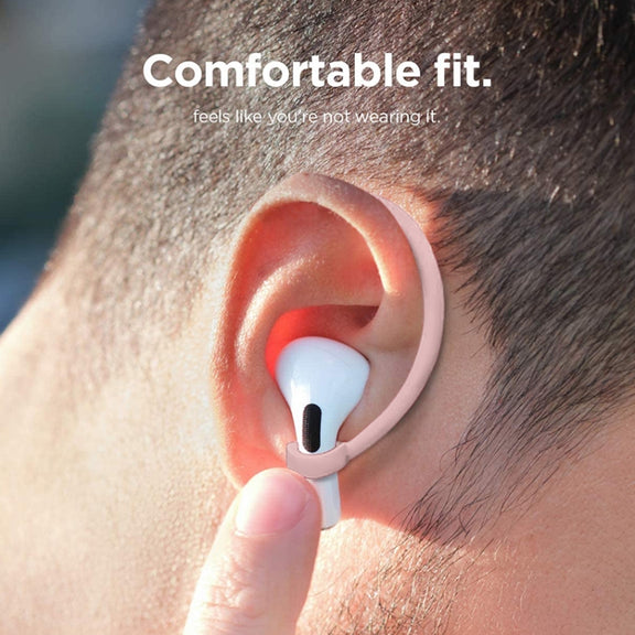 For AirPods 1 / 2 / Pro Anti-lost Silicone Earphone Ear-hook(Pink)
