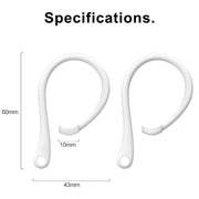 For AirPods 1 / 2 / Pro Anti-lost Silicone Earphone Ear-hook(White)