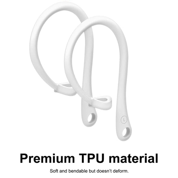 For AirPods 1 / 2 / Pro Anti-lost Silicone Earphone Ear-hook(White)