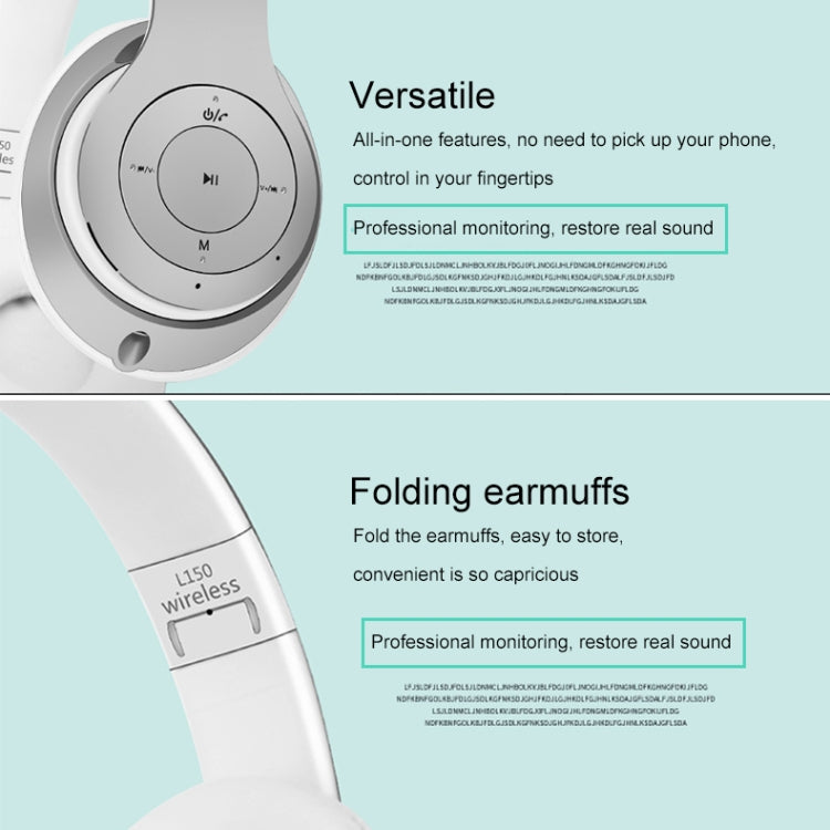 L150 Wireless Bluetooth V5.0 Headset (Grey)