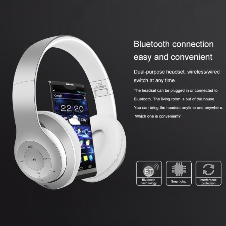 L150 Wireless Bluetooth V5.0 Headset (Rose Gold)
