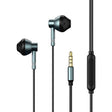 REMAX RM-201 In-Ear Stereo Metal Music Earphone with Wire Control + MIC, Support Hands-free(Tarnish) - Normal Style Earphone by REMAX | Online Shopping South Africa | PMC TechLife