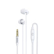 REMAX RM-208 In-Ear Stereo Sleep Earphone with Wire Control + MIC, Support Hands-free(White) - free shipping - PMC TechLife - Order now!