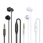 REMAX RM-208 In-Ear Stereo Sleep Earphone with Wire Control + MIC, Support Hands-free(White)