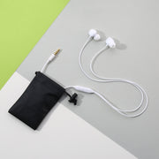 REMAX RM-550 3.5mm Gold Pin In-Ear Stereo Music Earphone with Wire Control + MIC, Support Hands-free (White)
