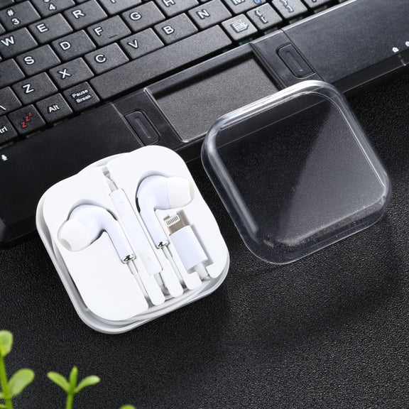 8 Pin In-ear Wired Earphone with Mic, Cable Length: about 1.2m