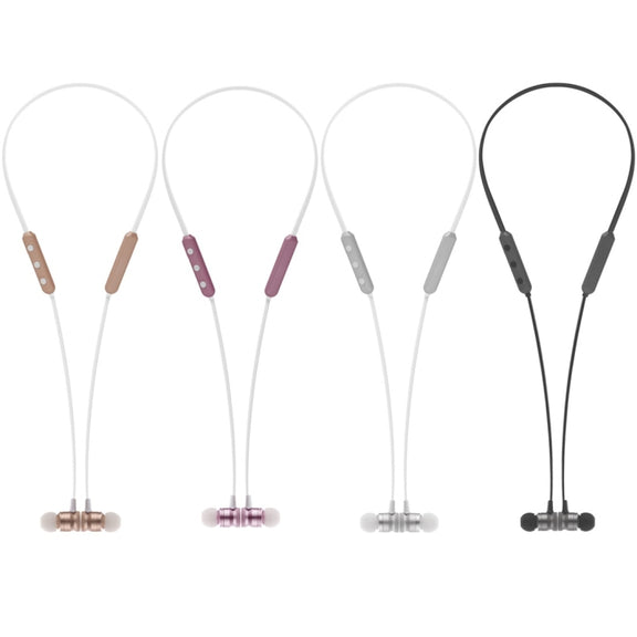 BT-890 Bluetooth 4.2 Hanging Neck Design Bluetooth Headset, Support Music Play & Switching & Volume Control & Answer(Gold)