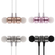 BT-890 Bluetooth 4.2 Hanging Neck Design Bluetooth Headset, Support Music Play & Switching & Volume Control & Answer(Rose Gold)