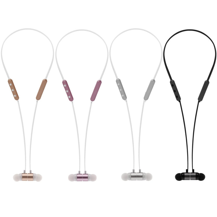BT-900 Bluetooth 4.2 Hanging Neck Design Bluetooth Headset, Support Music Play & Switching & Volume Control & Answer(Black)