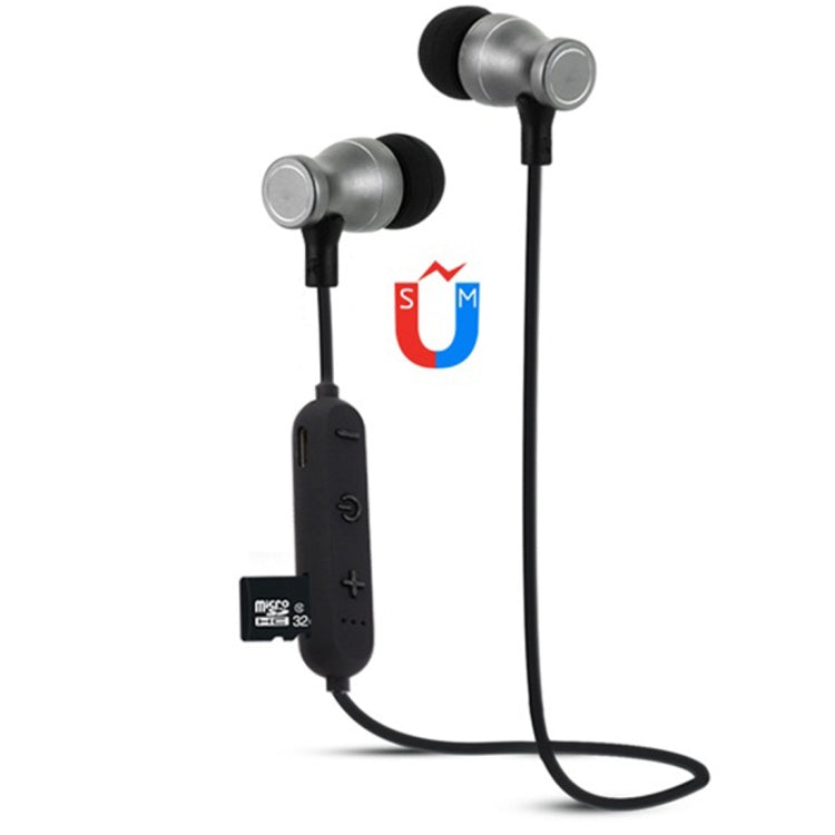 F11 Bluetooth 4.2 Hanging Neck Design Bluetooth Headset, Support Music Play & Switching & Volume Control & Answer(Black)