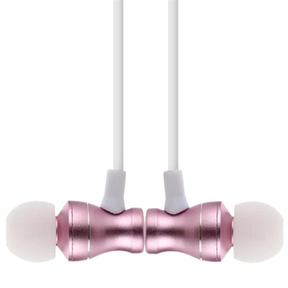 F11 Bluetooth 4.2 Hanging Neck Design Bluetooth Headset, Support Music Play & Switching & Volume Control & Answer(Rose Gold)