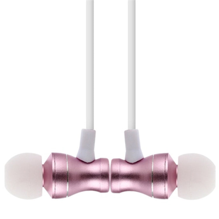 F11 Bluetooth 4.2 Hanging Neck Design Bluetooth Headset, Support Music Play & Switching & Volume Control & Answer(Rose Gold)