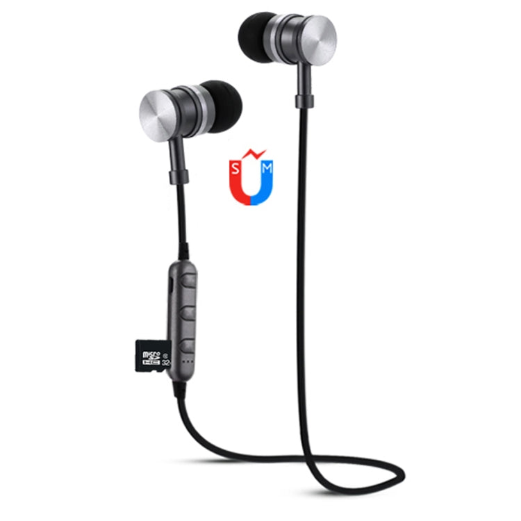 F3 Bluetooth 4.2 Hanging Neck Design Bluetooth Headset, Support Music Play & Switching & Volume Control & Answer(Black)