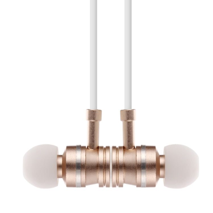 F3 Bluetooth 4.2 Hanging Neck Design Bluetooth Headset, Support Music Play & Switching & Volume Control & Answer(Gold)