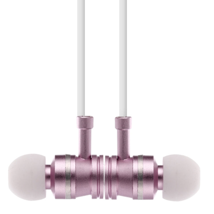 F3 Bluetooth 4.2 Hanging Neck Design Bluetooth Headset, Support Music Play & Switching & Volume Control & Answer(Rose Gold)