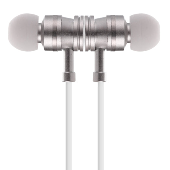 F3 Bluetooth 4.2 Hanging Neck Design Bluetooth Headset, Support Music Play & Switching & Volume Control & Answer(Silver)