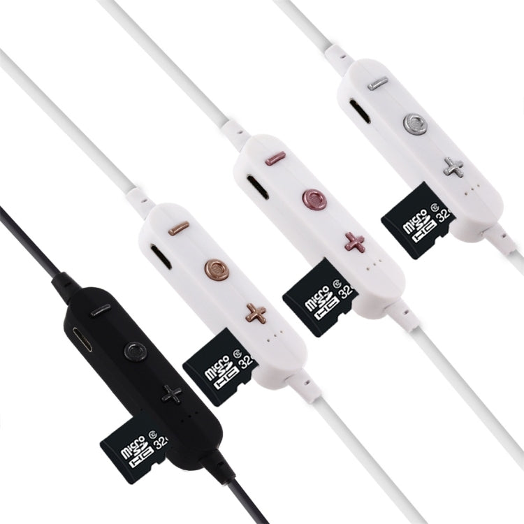 F15 Bluetooth 4.2 Hanging Neck Design Bluetooth Headset, Support Music Play & Switching & Volume Control & Answer(Rose Gold)