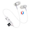 F15 Bluetooth 4.2 Hanging Neck Design Bluetooth Headset, Support Music Play & Switching & Volume Control & Answer(Silver) - Neck-mounted Earphone by PMC TechLife | Online Shopping South Africa | PMC TechLife