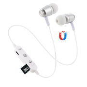 F15 Bluetooth 4.2 Hanging Neck Design Bluetooth Headset, Support Music Play & Switching & Volume Control & Answer(Silver)