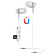F15 Bluetooth 4.2 Hanging Neck Design Bluetooth Headset, Support Music Play & Switching & Volume Control & Answer(Silver)