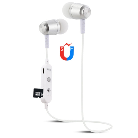 F15 Bluetooth 4.2 Hanging Neck Design Bluetooth Headset, Support Music Play & Switching & Volume Control & Answer(Silver)