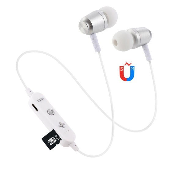 F15 Bluetooth 4.2 Hanging Neck Design Bluetooth Headset, Support Music Play & Switching & Volume Control & Answer(Silver)