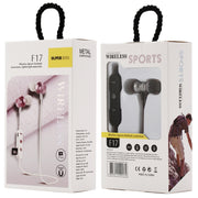 F17 Bluetooth 4.2 Hanging Neck Design Bluetooth Headset, Support Music Play & Switching & Volume Control & Answer(Black)