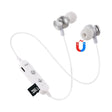 F17 Bluetooth 4.2 Hanging Neck Design Bluetooth Headset, Support Music Play & Switching & Volume Control & Answer(Silver) - Neck-mounted Earphone by PMC TechLife | Online Shopping South Africa | PMC TechLife