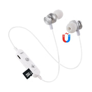 F17 Bluetooth 4.2 Hanging Neck Design Bluetooth Headset, Support Music Play & Switching & Volume Control & Answer(Silver)