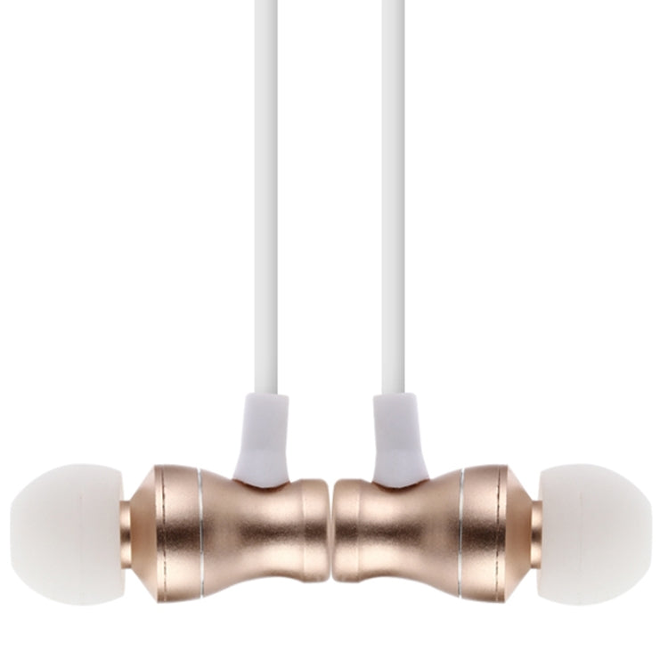 F106 Bluetooth 4.2 Hanging Neck Design Bluetooth Headset, Support Music Play & Switching & Volume Control & Answer(Gold)