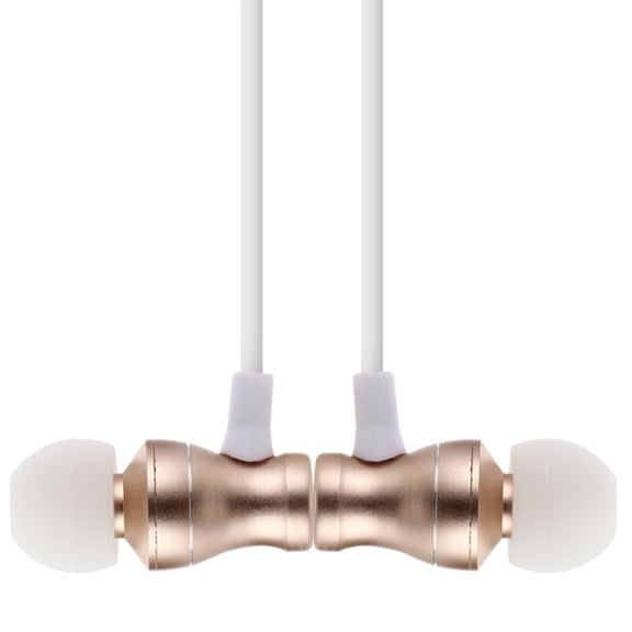 F106 Bluetooth 4.2 Hanging Neck Design Bluetooth Headset, Support Music Play & Switching & Volume Control & Answer(Gold)