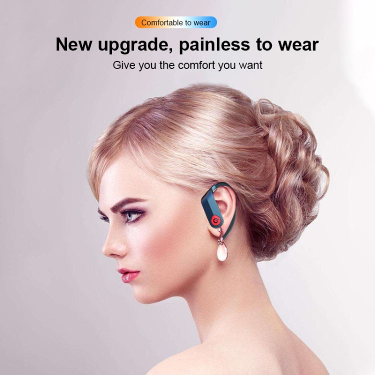 Q83 Wireless Ear-mounted Sports Bluetooth Earphone with Charging Box, Supports Three-screen LED Power Display & Power Bank