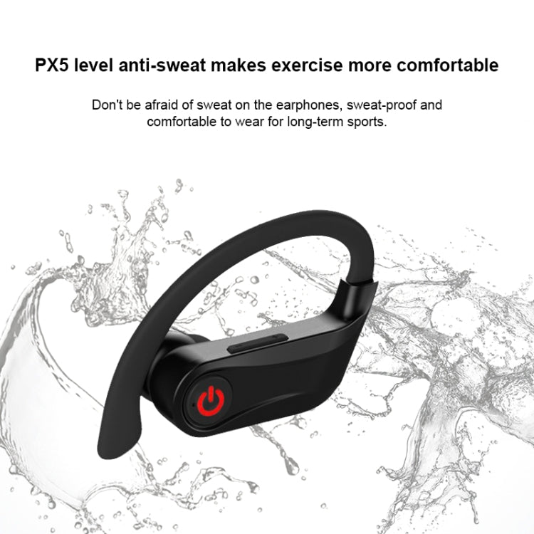 Q83 Wireless Ear-mounted Sports Bluetooth Earphone with Charging Box, Supports Three-screen LED Power Display & Power Bank