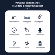 Q83 Wireless Ear-mounted Sports Bluetooth Earphone with Charging Box, Supports Three-screen LED Power Display & Power Bank