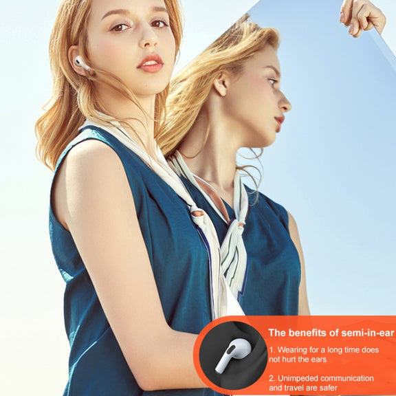 Original Lenovo LivePods LP40 TWS IPX4 Water-resistant Bluetooth Earphone with Charging Box, Support Touch & HD Call & Siri & Master-slave Switching (White)