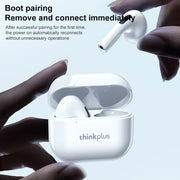 Original Lenovo LivePods LP40 TWS IPX4 Water-resistant Bluetooth Earphone with Charging Box, Support Touch & HD Call & Siri & Master-slave Switching (White)