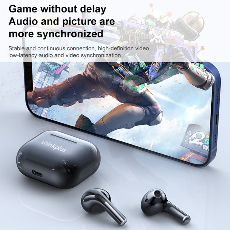 Original Lenovo LivePods LP40 TWS IPX4 Water-resistant Bluetooth Earphone with Charging Box, Support Touch & HD Call & Siri & Master-slave Switching (White)