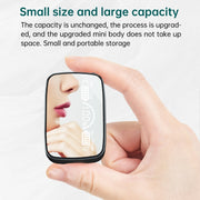 M9 Bluetooth 5.1 TWS Mirror Digital Display Wireless Bluetooth Earphone with Charging Box Flashlight , Support Touch & Siri & Battery Display(Black)