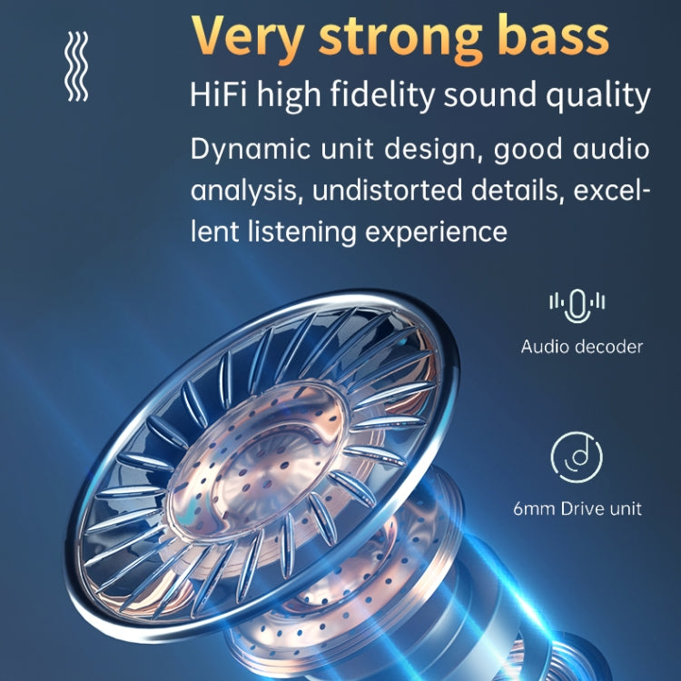 M9 Bluetooth 5.1 TWS Mirror Digital Display Wireless Bluetooth Earphone with Charging Box Flashlight , Support Touch & Siri & Battery Display(Black)