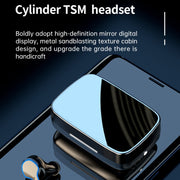 M9 Bluetooth 5.1 TWS Mirror Digital Display Wireless Bluetooth Earphone with Charging Box Flashlight , Support Touch & Siri & Battery Display(Black)