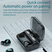 M10 Bluetooth 5.1 TWS Digital Display Wireless Bluetooth Earphone with Charging Box, Support Touch & Siri & Battery Display(Green)