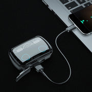 M10 Bluetooth 5.1 TWS Digital Display Wireless Bluetooth Earphone with Charging Box, Support Touch & Siri & Battery Display(Green)