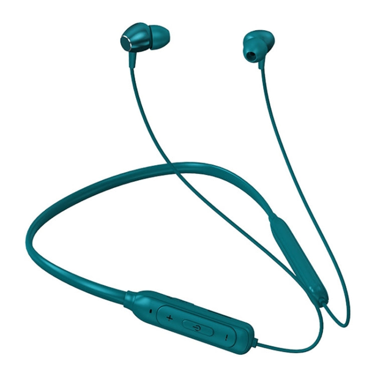 M61 Bluetooth 5.1 Business Sport Magnetic Metal Stereo Neck-mounted Bluetooth Earphone(Navy Blue)
